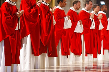 Priest Ordinations in Notre Dame cathedral, Paris, France, Europe