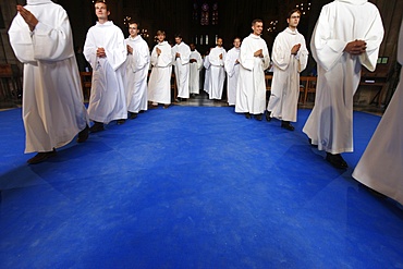 Priest Ordinations in Notre Dame cathedral, Paris, France, Europe