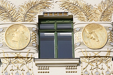 Apartment Building on Linke Wienzeile by Otto Wagner, Vienna, Austria, Europe