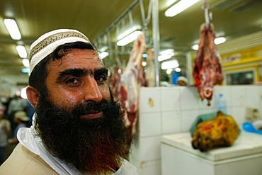 Halal butcher, Dubai, United Arab Emirates, Middle East