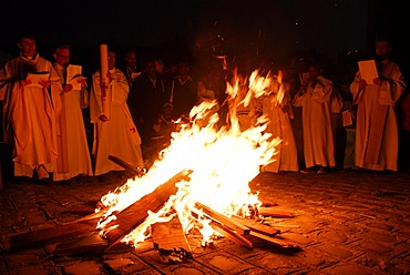 Easter vigil, Paris, Ile de France, France, Europe