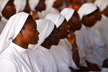 Catholic mass in Lome, Togo, West Africa, Africa