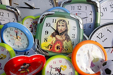 Jesus clock, Lome, Togo, West Africa, Africa