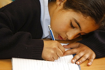 Schoolgirl in Don Bosco school, Nazareth, Galilee, Israel, Middle East