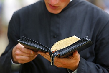 Priest's Bible, Villepreux, Yvelines, France, Europe