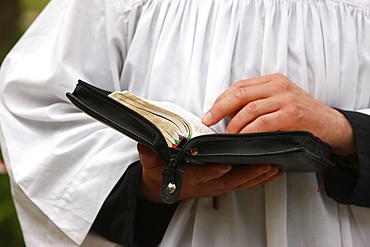 Priest's Bible, Villepreux, Yvelines, France, Europe