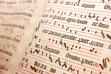 Religious hymn book, Abondance, Haute Savoie, France, Europe