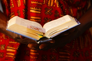 Bible reading, Lome, Togo, West Africa, Africa