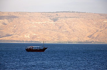 Boat on the Sea of Galilee, Israel, Middle East