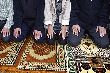 Eid prayer in Abu Gosh, Israel, Middle East