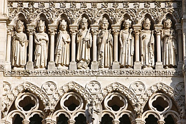 Kings Gallery, Amiens cathedral, UNESCO World Heritage Site, Amiens, Somme, France, Europe