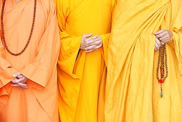 Buddhist monks, Thiais, Val de Marne, France, Europe