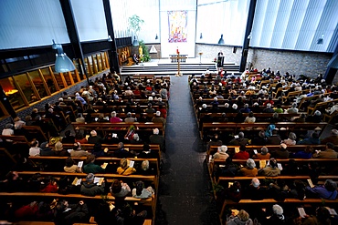 Palm Sunday celebration in a Paris church, Paris, France, Europe