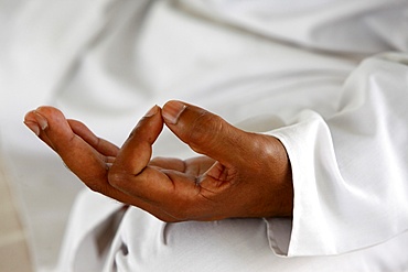 Yoga class at Patanjali Yog Vidyapith, Haridwar, India, Asia