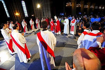 Priest Ordinations in Notre-Dame de Paris cathedral, Paris, France, Europe