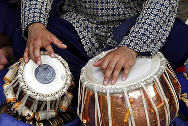 Tabla playing, France, Europe