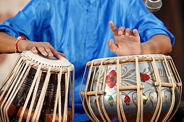 Tabla player, Watford, Hertfordshire, England, United Kingdom, Europe