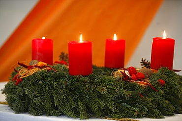 Advent candles, Geneva, Switzerland, Europe