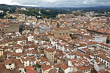 View of Florence from the Dome of Filippo Brunelleschi, Florence, UNESCO World Heritage Site, Tuscany, Italy, Europe