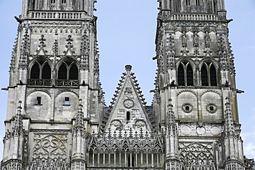 St. Gatien Cathedral, Tours, Indre-et-Loire, France, Europe