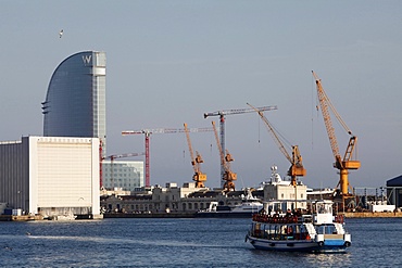 Barcelona harbour, Barcelona, Catalonia, Spain, Europe