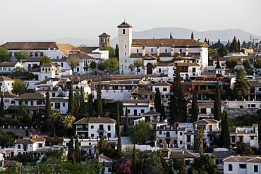 View of the Albaicin, Granada, Andalucia, Spain, Europe