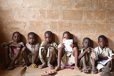 Primary school in Africa, Hevie, Benin, West Africa, Africa