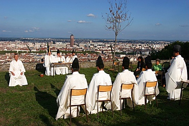 Shinto ceremony, Lyon, Rhone, France, Europe