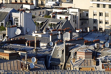 Paris rooftops, Paris, France, Europe