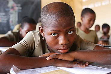 Primary school in Africa, Lome, Togo, West Africa, Africa