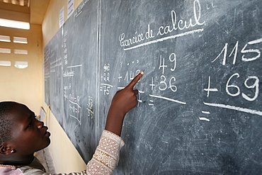 Primary school in Africa, Lome, Togo, West Africa, Africa