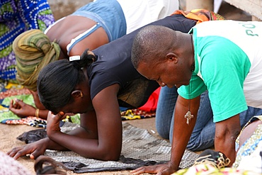 Charismatic prayer group, Lome, Togo, West Africa, Africa