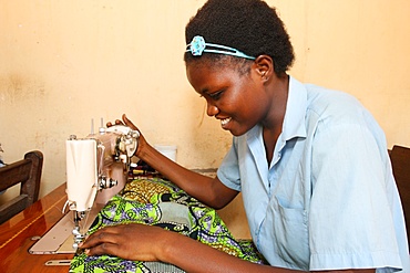 Tailoring workshop, Lome, Togo, West Africa, Africa