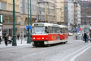 Tramway, Prague old town, Prague, Czech Repubic, Europe