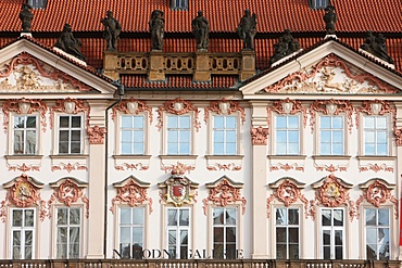 Old town square. Baroque facade, Prague, Czech Republic, Europe