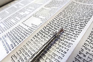 Jewish Torah scroll with pointer, Paris, France, Europe