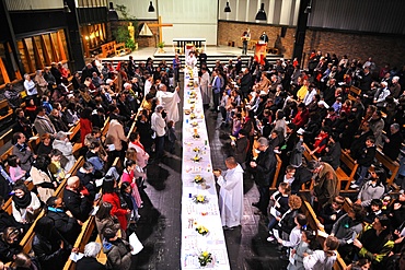 Maundy Thursday, Easter week celebration, Paris, France, Europe