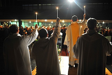 Easter vigil, Paris, France, Europe