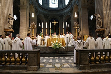 Eucharist at Saint Sulpice church, Paris, France, Europe