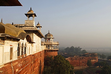 Jehangir's Palace in Agra Fort, UNESCO World Heritage Site, Agra, Uttar Pradesh, India, Asia