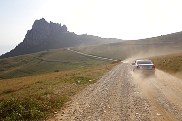 Road to Besh Barmaq mountain, Siyazan, Azerbaijan, Central Asia, Asia