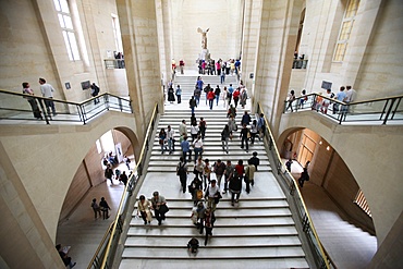 Stairway, Louvre Museum, Paris, France, Europe