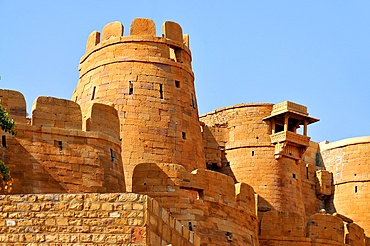 Remparts, towers and fortifications of Jaisalmer, Rajasthan, India, Asia