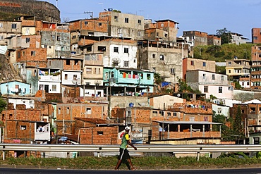 Favelas in Salvador da Bahia, Bahia, Brazil, South America