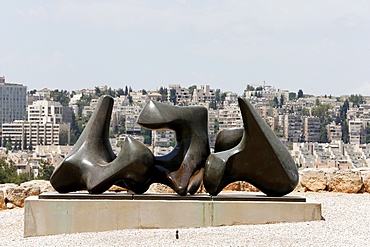 Three Pieces sculpture Vertebrae by Henry Moore, 1968-1969, The Israel Museum, Jerusalem, Israel, Middle East