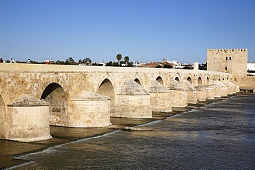 Roman Bridge over the Rio Guadalquivir, UNESCO World Heritage Site, Cordoba, Andalusia, Spain, Europe