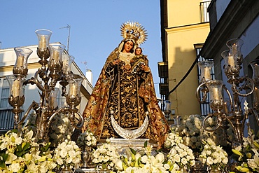 Catholic procession in El Puerto de Santa Maria, Andalucia, Spain, Europe