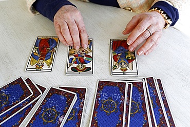 Tarot card reading, Yvelines, France, Europe