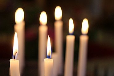 Church candles, France, Europe