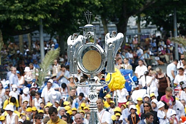 Holy sacrament at the Lourdes shrine, Lourdes, Hautes Pyrenees, France, Europe